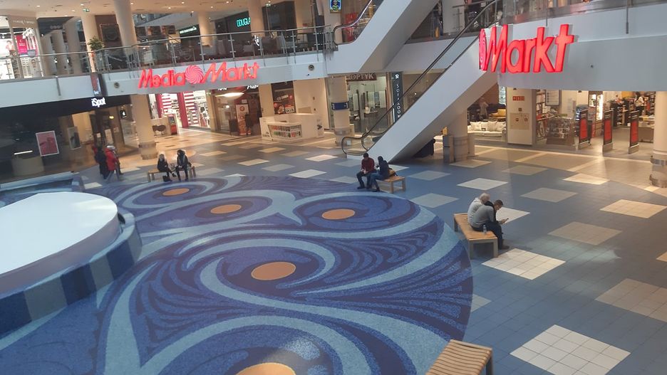 Tak wyglądała galeria Blue City w Warszawie w pierwszą w tym roku  niedzielę handlową