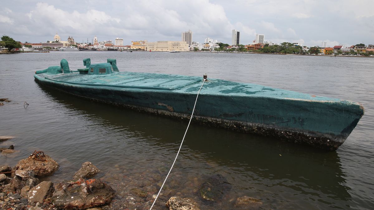 Łódź wykorzystywana do przemytu narkotyków z Kolumbii