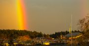 Mielec: Zjawiskowa tęcza i zachód zapowiedziały silny wiatr