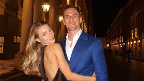 Ostatnio robił to rzadko. Milik pokazał się z ukochaną