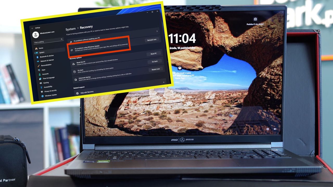 Reinstalacja Windows 11 na laptopie MSI