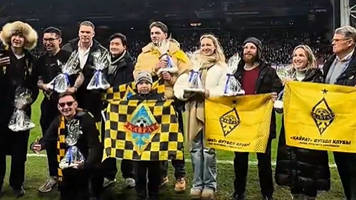 Twitter / FC Kopenhaga / Na zdjęciu: Kibice Kajratu Ałmaty.