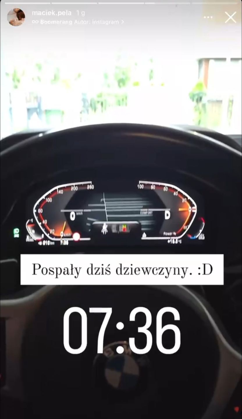 Maciej Pela na Instagramie