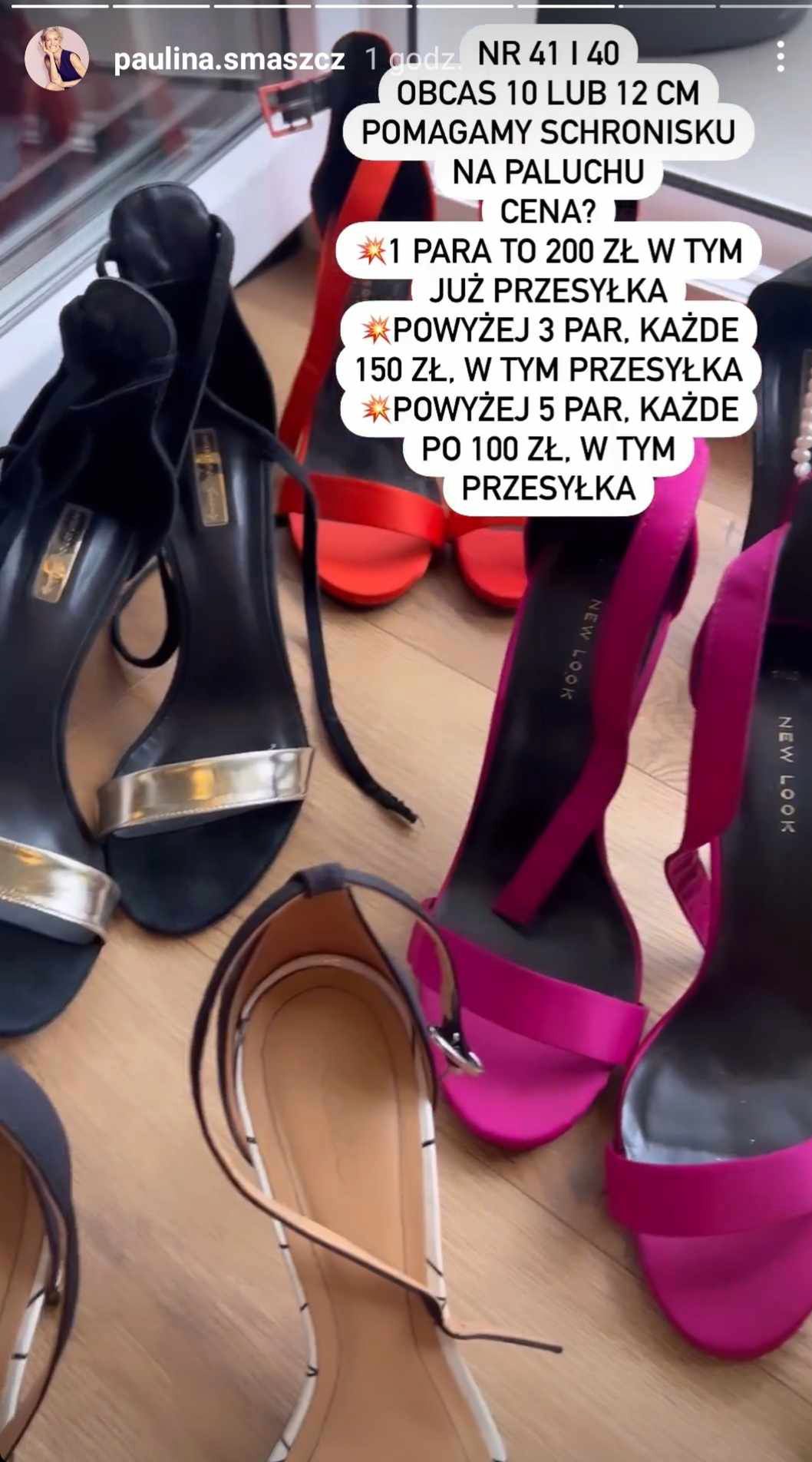 Paulina Smaszcz wyprzedaje buty