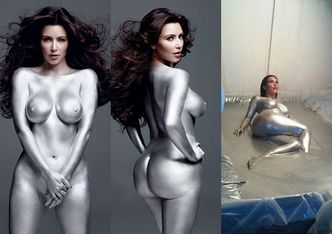 Srebrny tyłek Kim Kardashian... (ZDJĘCIA)