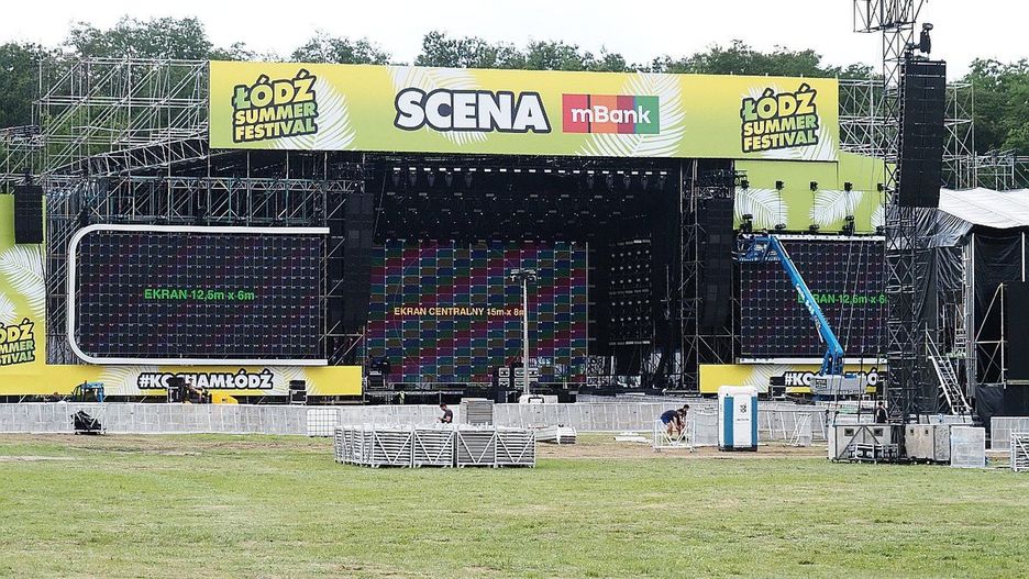 Scena na Łódź Summer Festival 2025 jest już praktycznie gotowa 