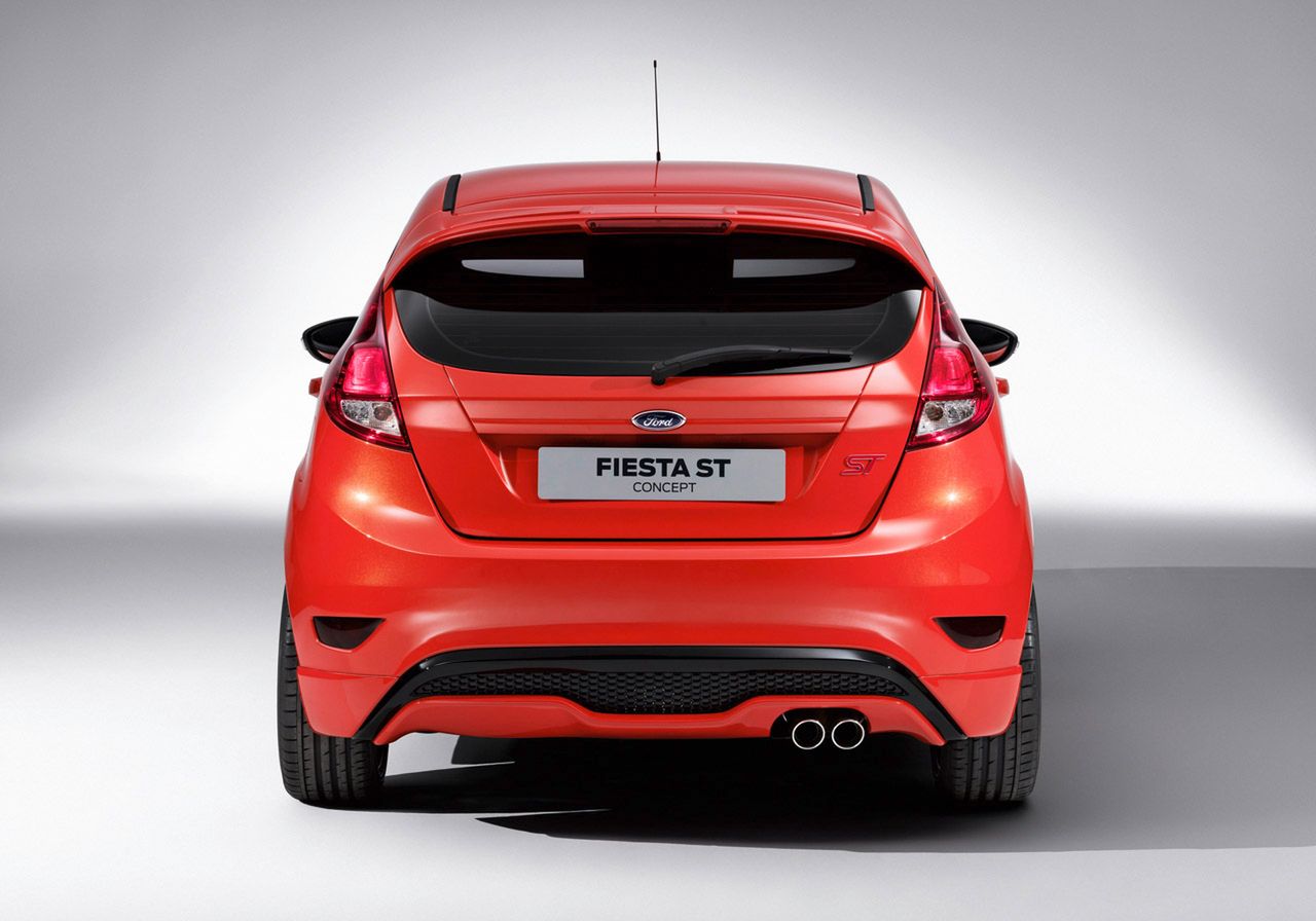 Ford Fiesta ST Concept: The Fiesta ST Concept presents a racing silhouette inspired by global Fiesta race and rally cars currently competing on the world stage.