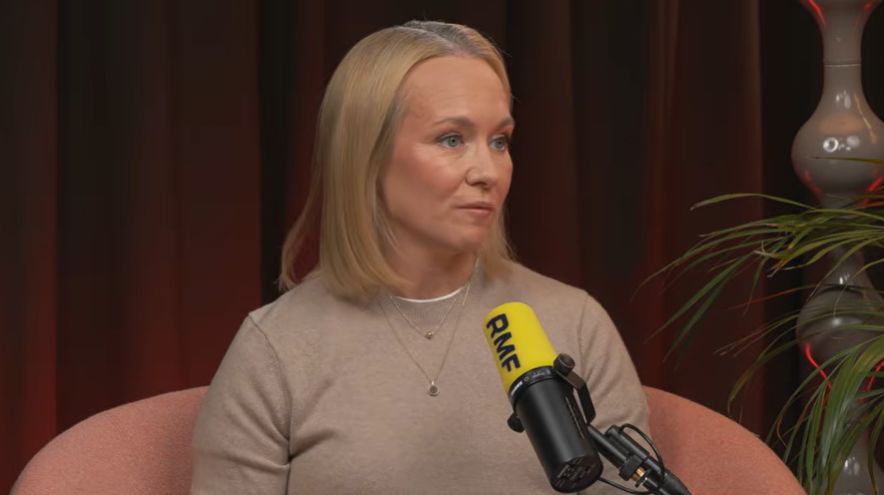 Daria Abramowicz podczas rozmowy