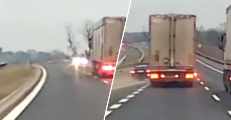 Niebezpieczne manewry na S5. Wszystko się nagrało