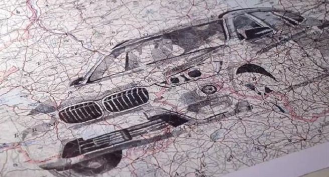 Ręcznie wykonane rysunki reklamują nowe BMW X1 (wideo)