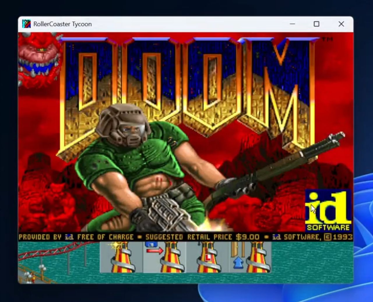 Doom w RollerCoaster Tycoon? Exploit pozwala uruchomić legendarną grę w obrębie innej legendarnej gry