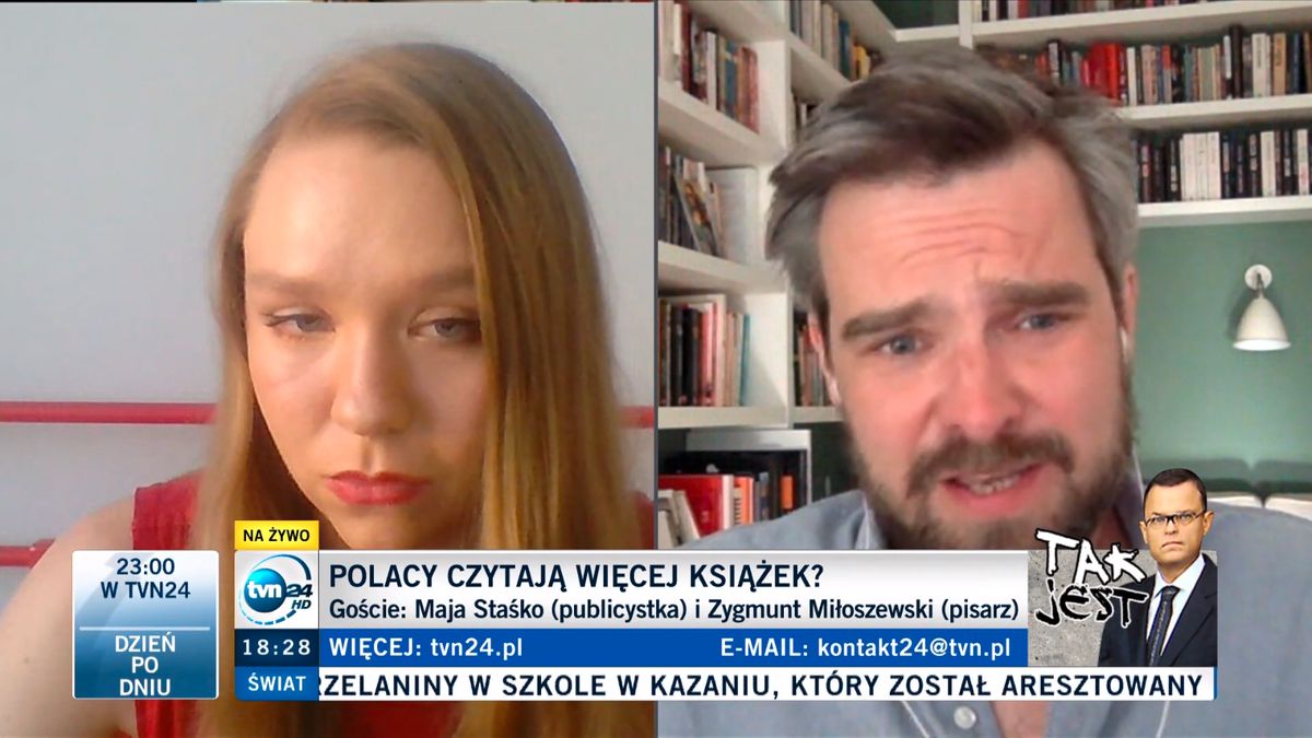 Maja Staśko debatowała z Zygmuntem Miłoszewskim o stanie czytelnictwa w Polsce