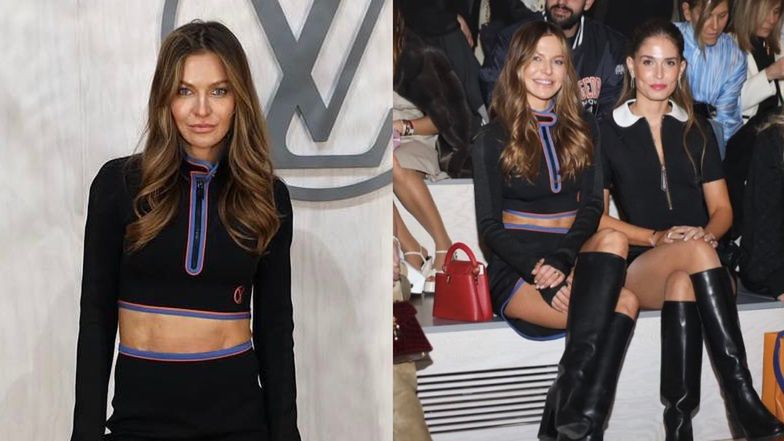 Anna Lewandowska na pokazie Louis Vuitton
