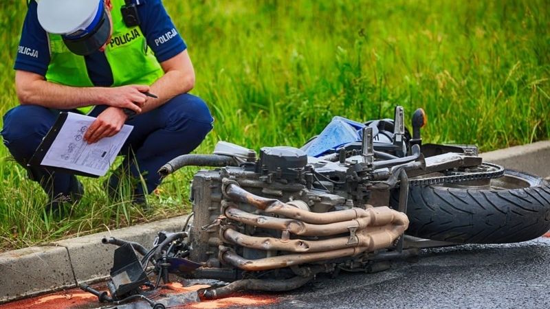 Śmiertelny wypadek motocklisty