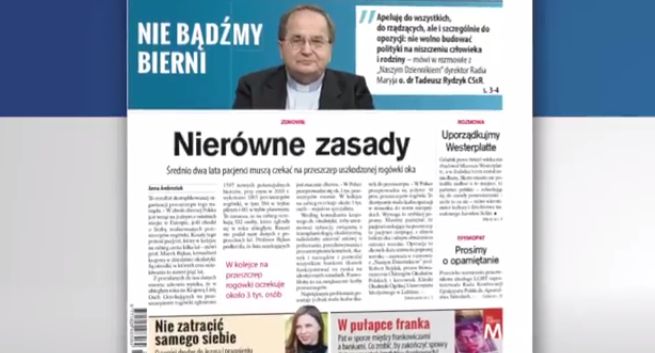 Wpływy wydawcy „Naszego Dziennika” zmalały o 8 proc. Wynik netto w dół o 4,7 mln zł, apel do czytelników