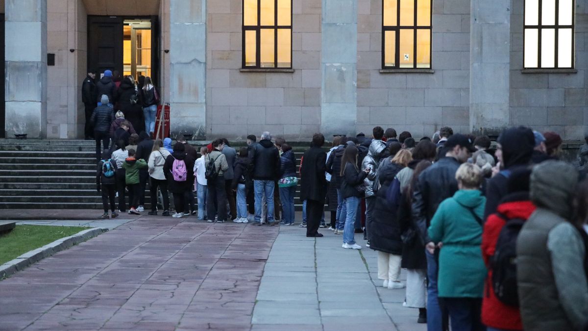 Kolejka przed Muzeum Narodowym
w Noc Muzeów w 2025 r.