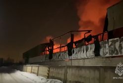 Kłęby dymu w Rosji. Fabryka w płomieniach