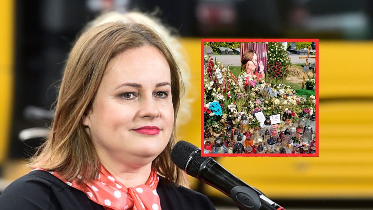 Fani przynoszą znicze na grób Kołaczkowskiej