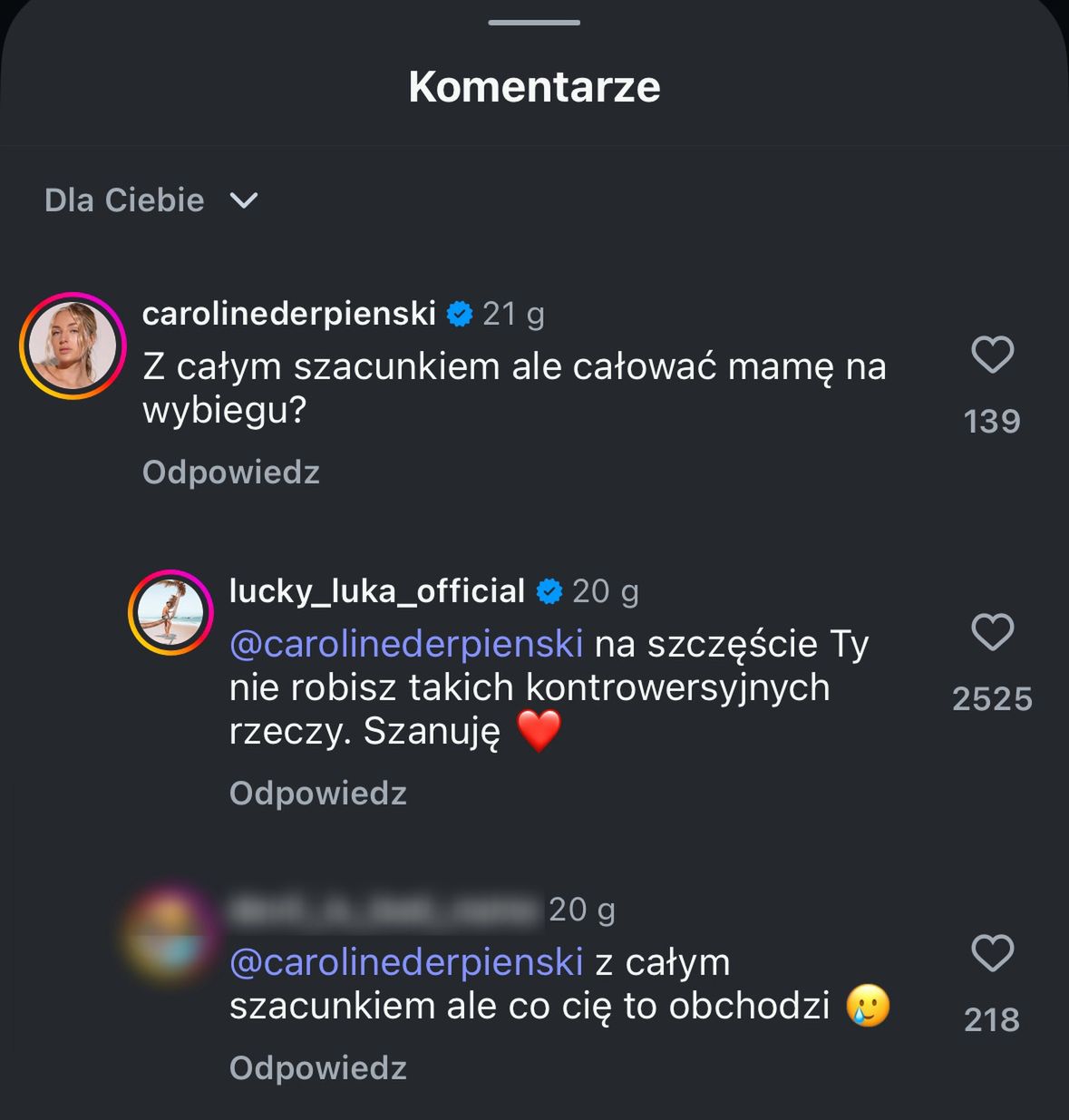 Caroline Derpienski vs Luka