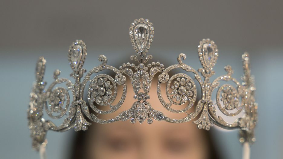 LONDON, ENGLAND - APRIL 9: The Manchester tiara displayed inside the Cartier exhibition at The V&A on April 9, 2025 in London, England. (Photo by Belinda Jiao/Getty Images)
Belinda Jiao
