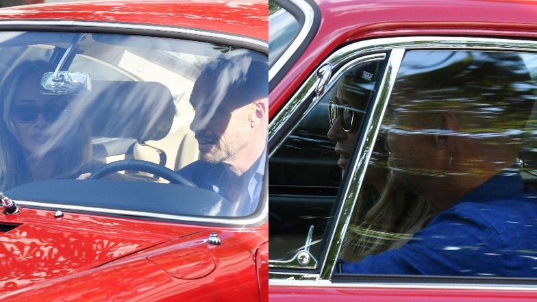 Joanna Przetakiewicz i Rinke Rooyens na przejażdżce z psem zabytkowym Porsche 912 