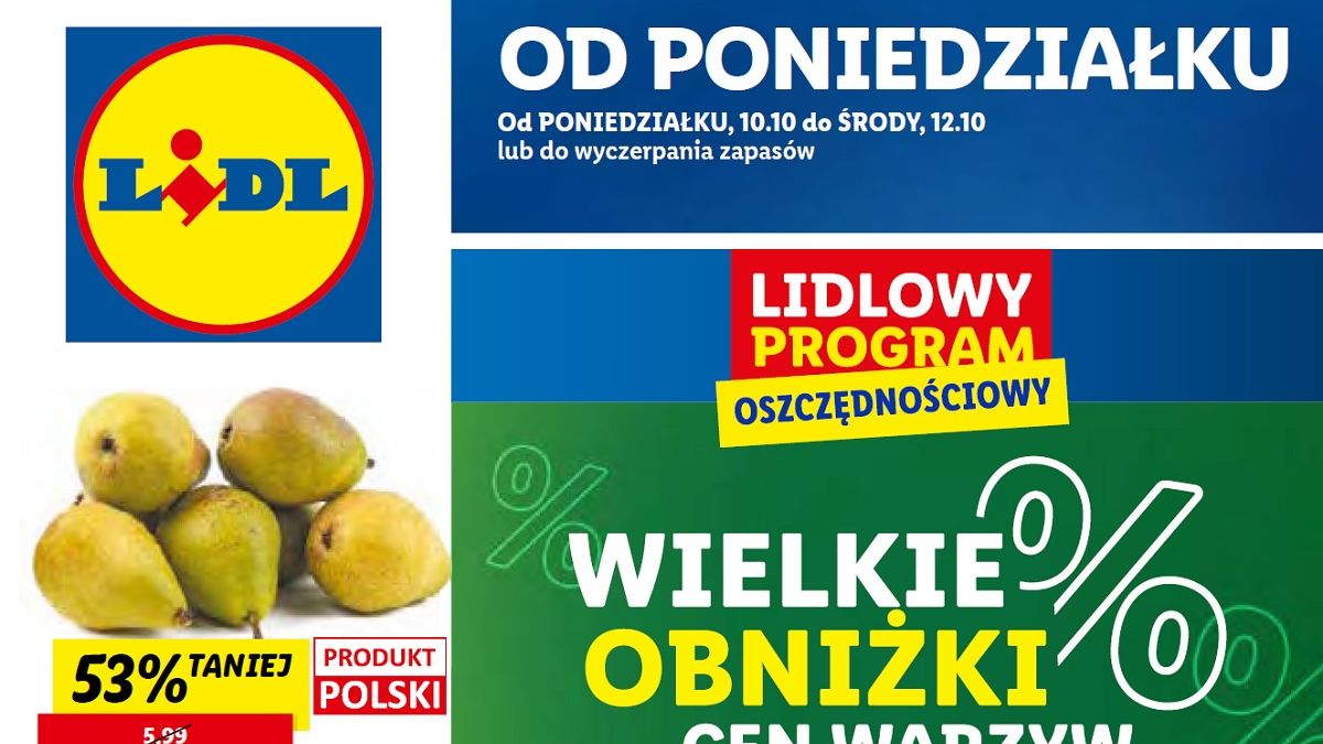 Lidl gazetka od poniedziałku 10.10 22