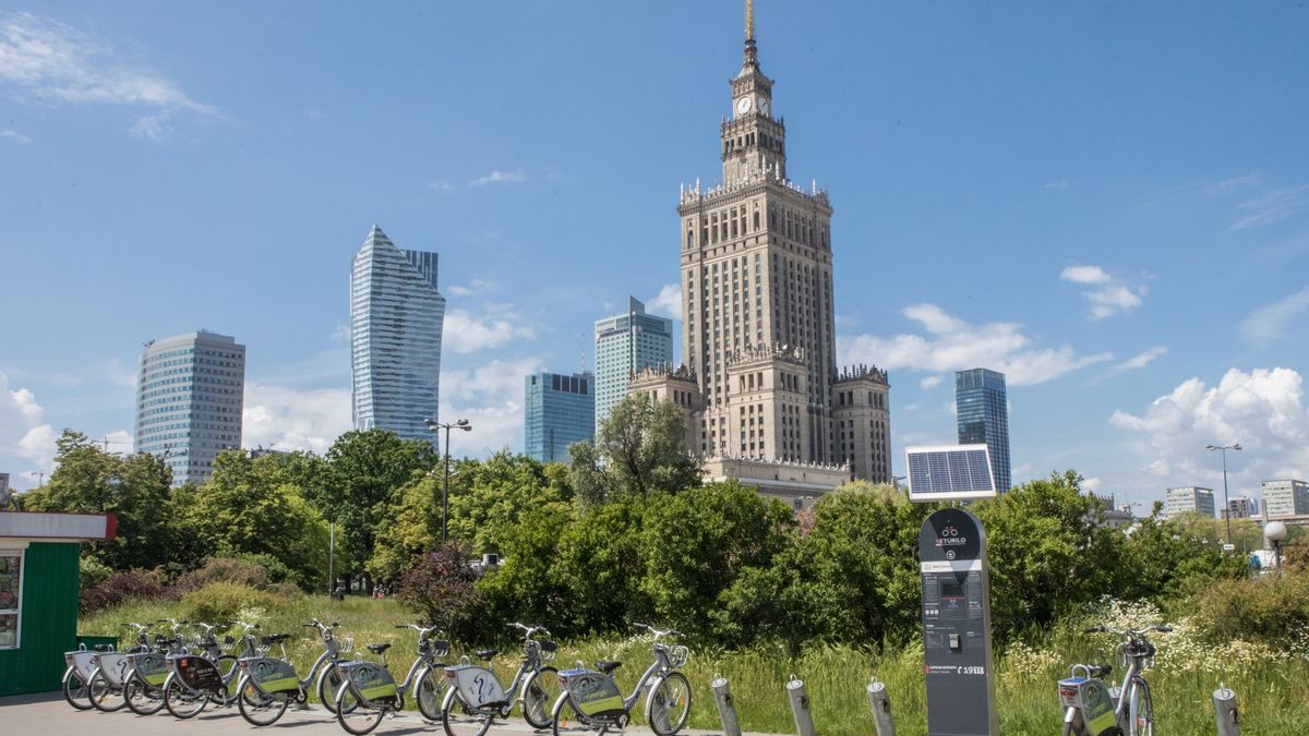 Stacje Veturilo w Warszawie dominują przede wszystkim w centrum miasta