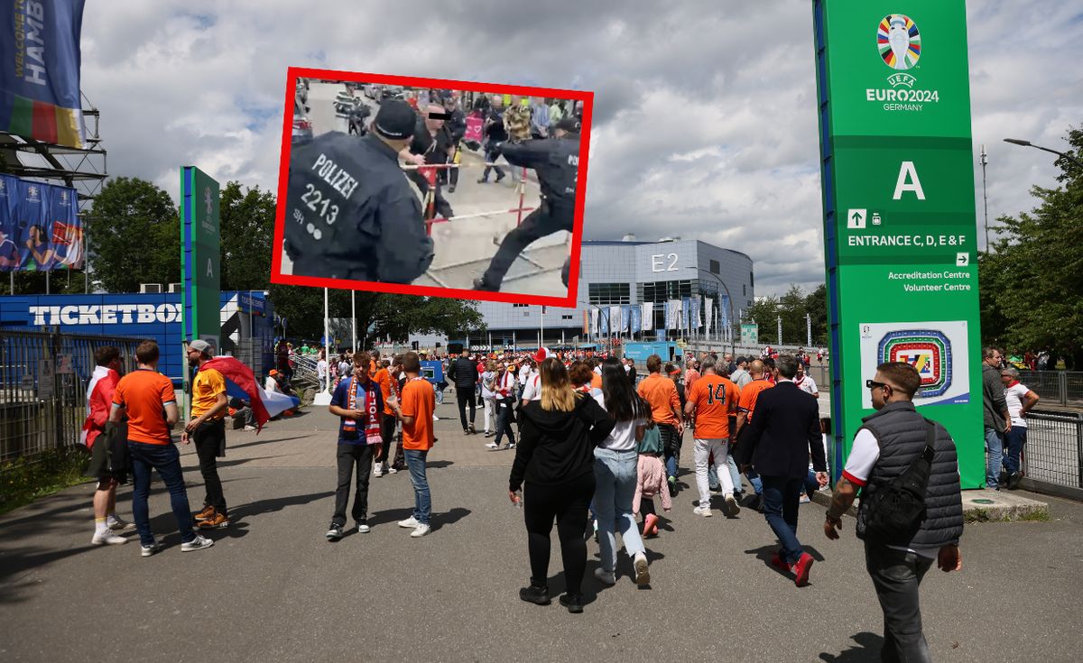 Atak napastnika tuż przed meczem Polski. Policja zabiera głos