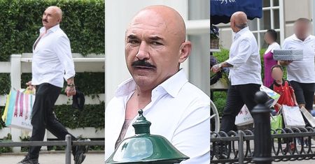 Patryk Vega opuszcza modną knajpkę w butach za 6 tysięcy po imprezie urodzinowej dzieci (ZDJĘCIA)
