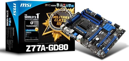 MSI Z77A-GD80 płyta gł&oacute;wna opakowanie zdjęcie