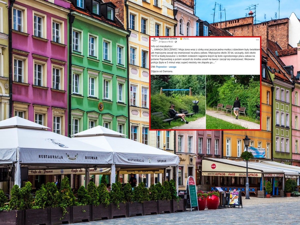 Policja szuka tego mężczyzny. Przyłapali go na placu zabaw