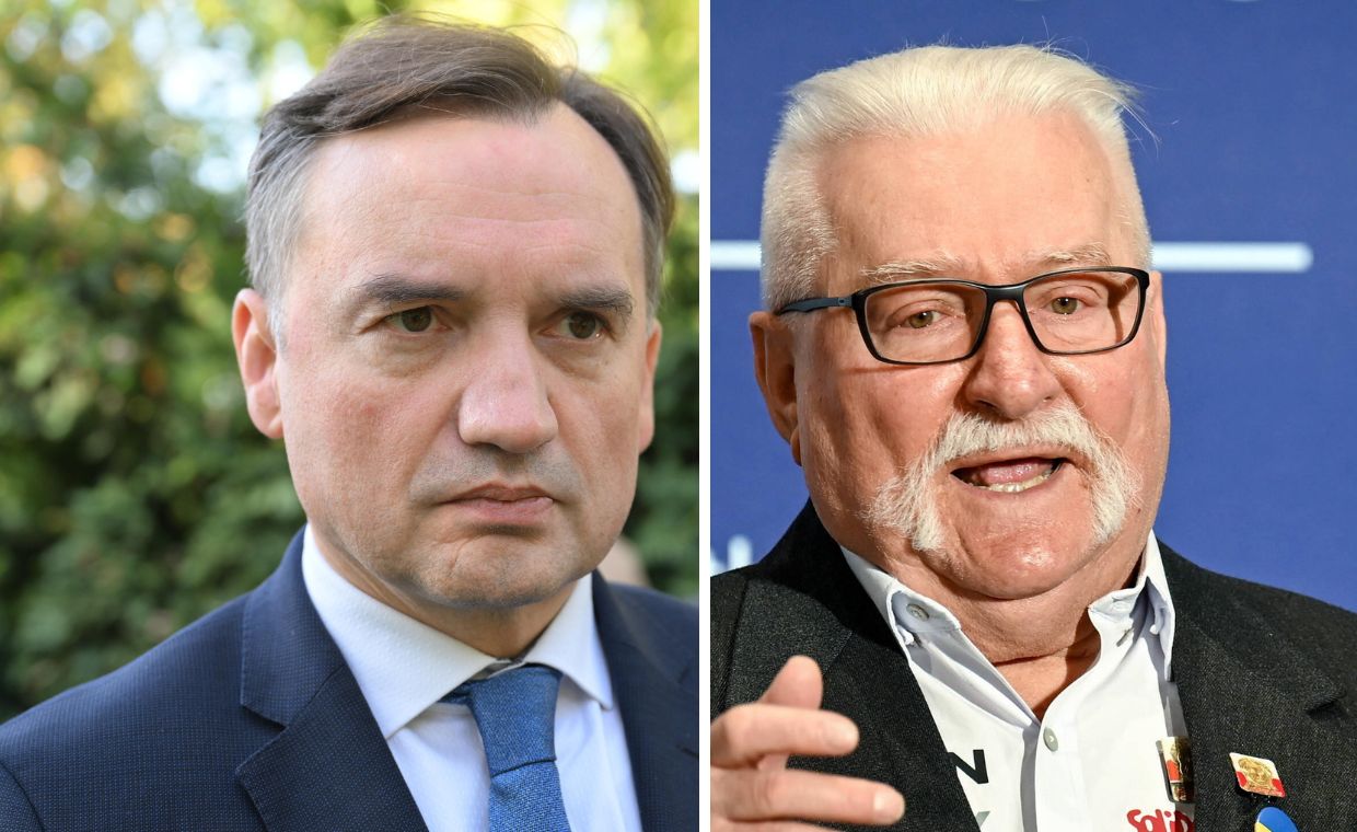 Zbigniew Ziobro i Lech Wałęsa