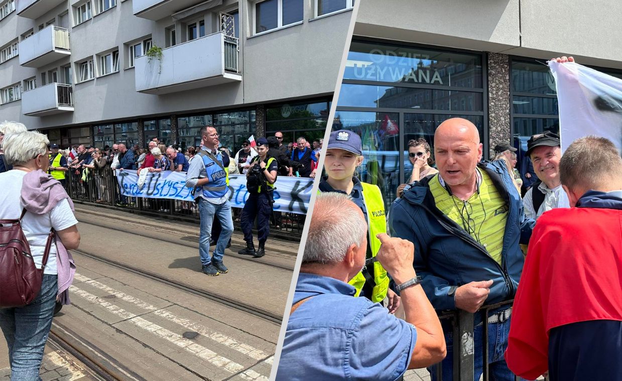 Awantura na wiecu Tuska. Interweniowała policja