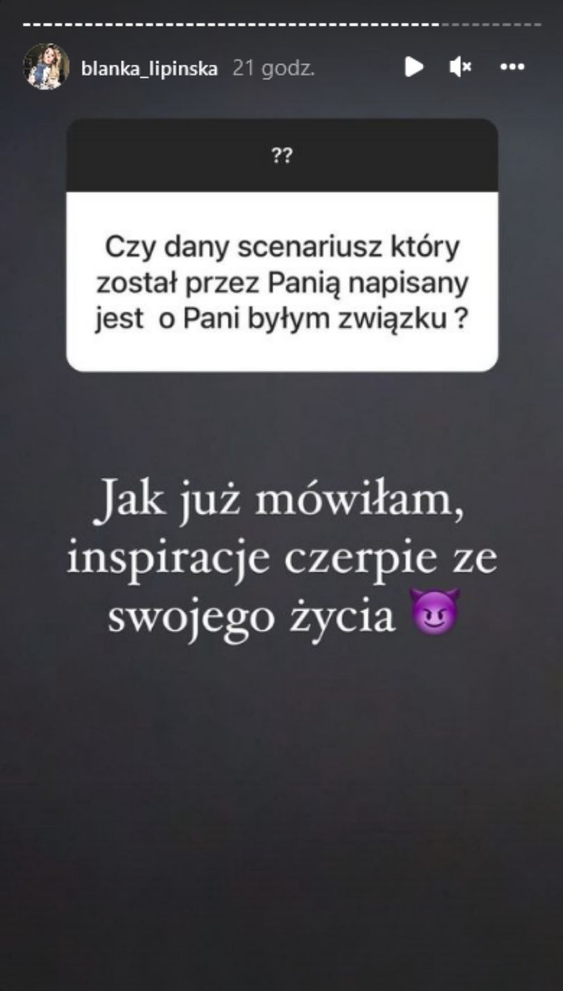 Blanka Lipińska zapowiada rozpoczęcie prac nad filmem o pisarce i gitarzyście