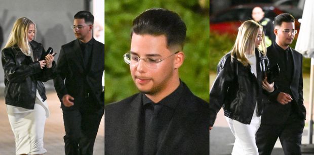 Allan Krupa wymienia czułe spojrzenia z NOWĄ PARTNERKĄ przed studiem "TzG". Słodziaki? (ZDJĘCIA)