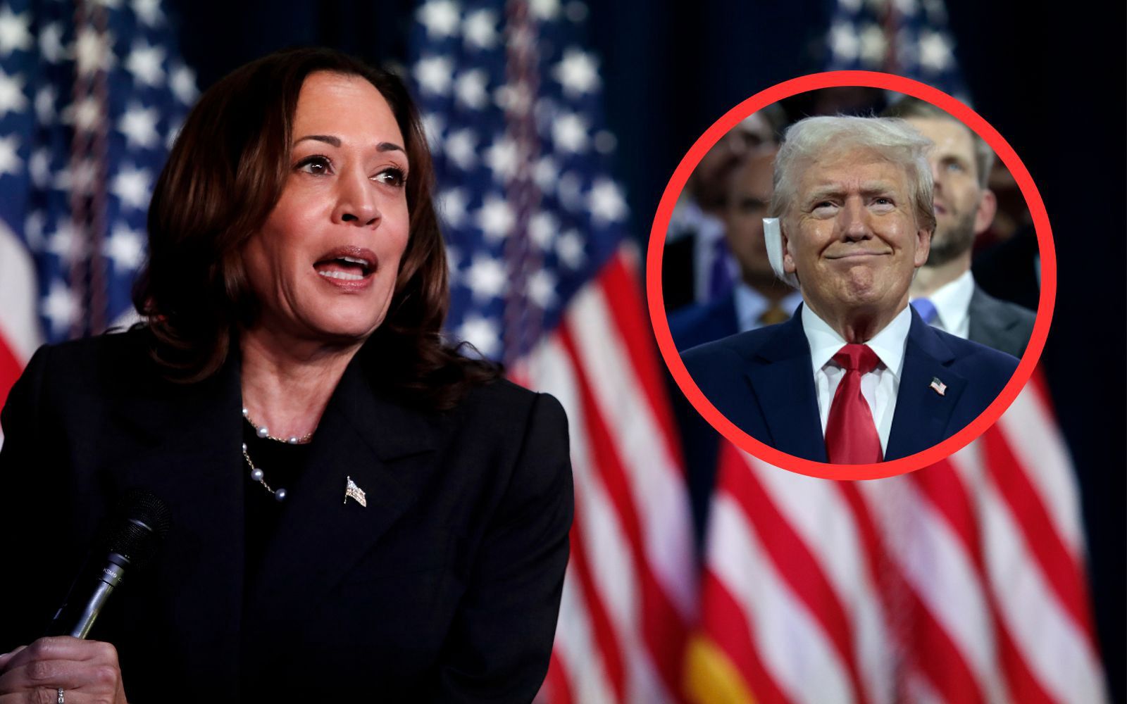 Donald Trump kontra Kamala Harris. Oto wyniki sondaży