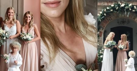 Kasia Tusk w roli druhny bawi się na weselu przyjaciółki (FOTO)