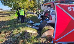 Tragedia na łuku drogi. Nie żyje 28-latek