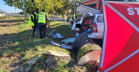 Tragedia na łuku drogi. Nie żyje 28-latek