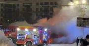 Warszawa: Pożar pawilonów na Bakalarskiej. W akcji 22 zastępy straży pożarnej