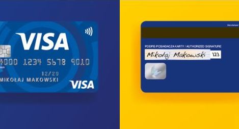 Visa z dwoma stronami karty promuje płatności w internecie (wideo)