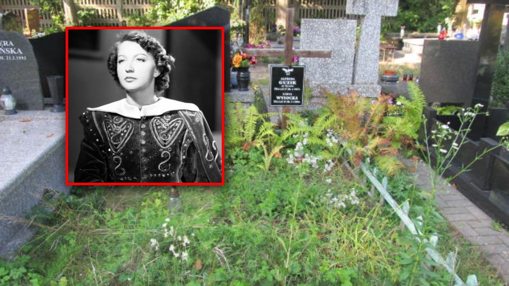 Grób aktorki Lidii Wysockiej
