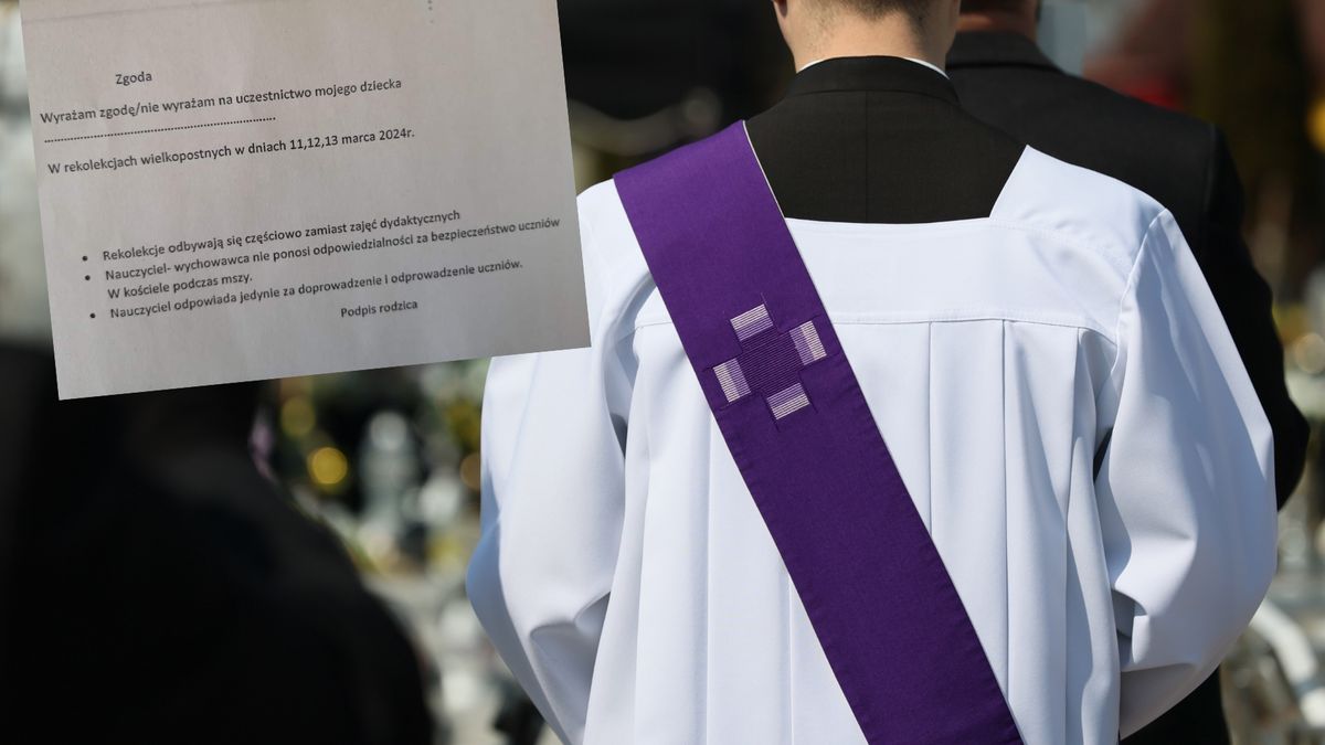 Kartki tej treści dostają rodzice w jednej ze szkół