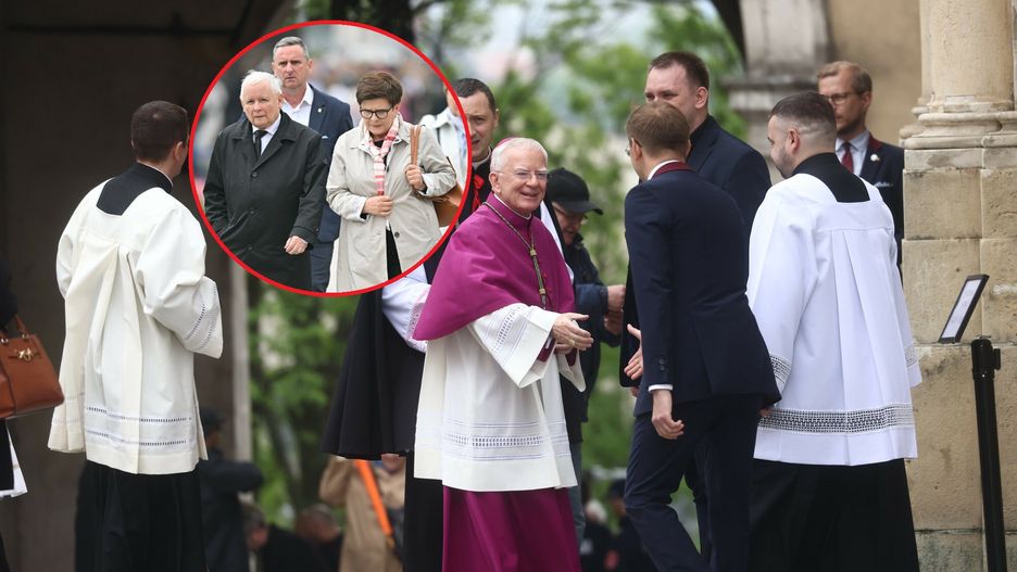 Politycy PiS przyjechali do Krakowa, by uczcić 50. rocznicę święceń kapłańskich arcybiskupa Marka Jędraszewskiego 