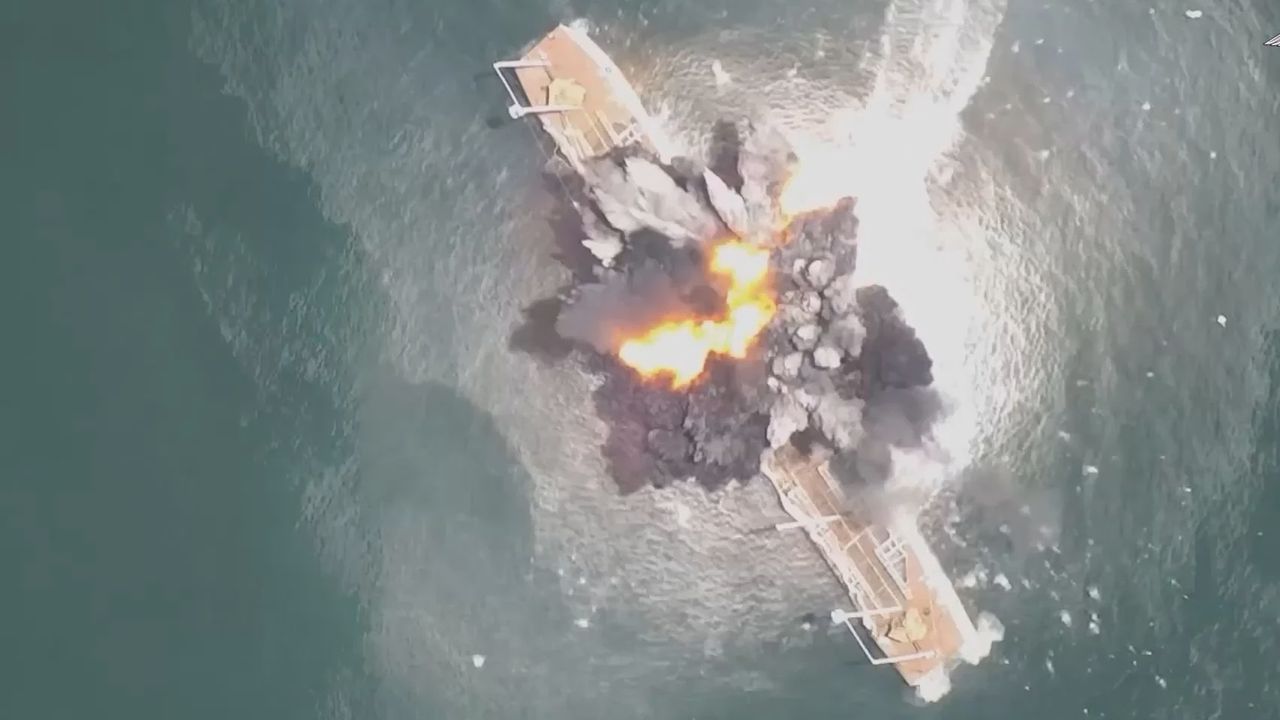 Manewry "Lipcowa burza" na Bałtyku. Rosjanie zaatakowali cel morskim dronem