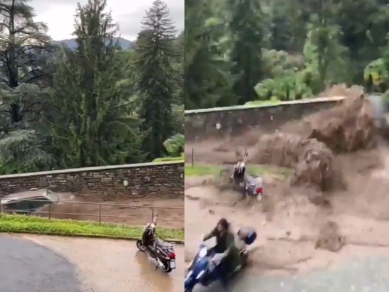Powódź w Como. Włosi walczą z wodą i błotem wdzierającym się do domów
