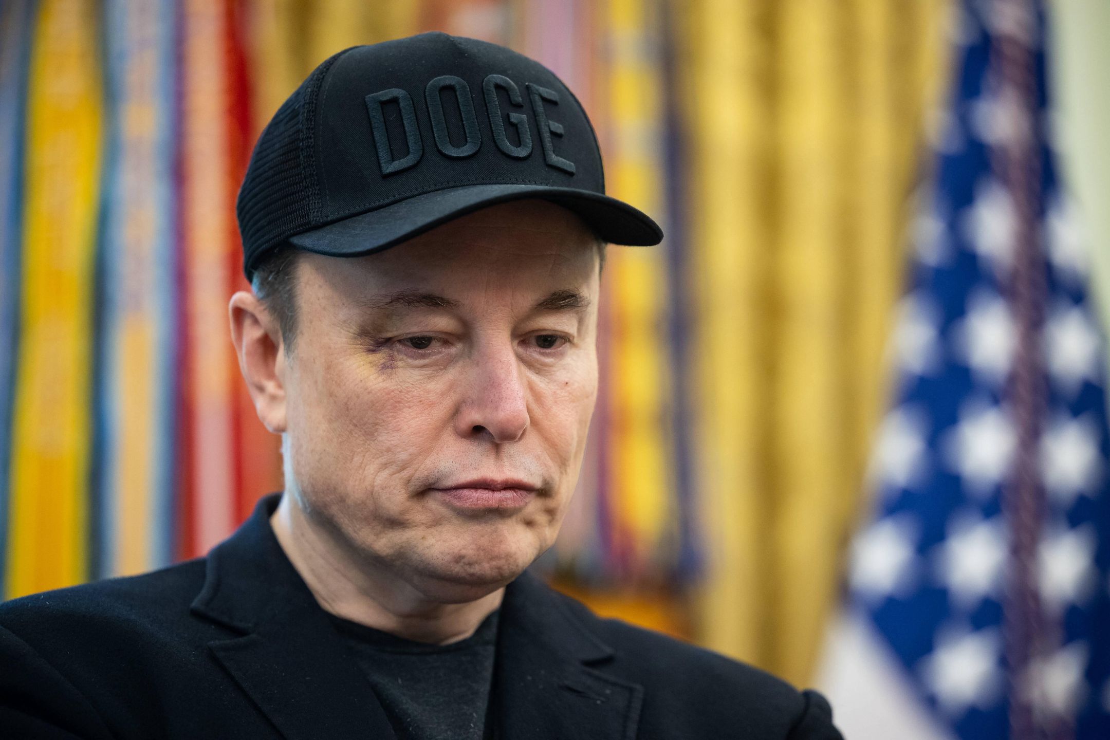 Trump and Musk Joint Press Conference in the Oval Office
Elon Musk, Chief Executive Officer, Tesla, SpaceX and X (previously known as Twitter) and Administrator, Department of Government Efficiency (DOGE) speaks during a press conference with United States President Donald J Trump in the Oval Office of the White House in Washington, DC, US, May 30, 2025.
Credit: Francis Chung / Pool via CNP Photo via Newscom
Dostawca: PAP/Newscom
Francis Chung - Pool via CNP
45th President, 47th President, 2025, America, American, Americas, Chief Executive, Commander-in-Chief, DC, Donald John Trump, Donald Trump, government, inside the Beltway, leaders, meeting, national, news, North America, people, political, politicians, po