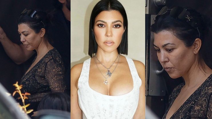 Kourtney Kardashian przyłapana bez makijaży