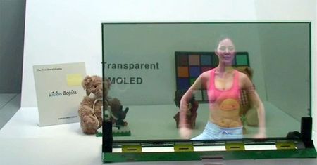 Największy przezroczysty telewizor AMOLED