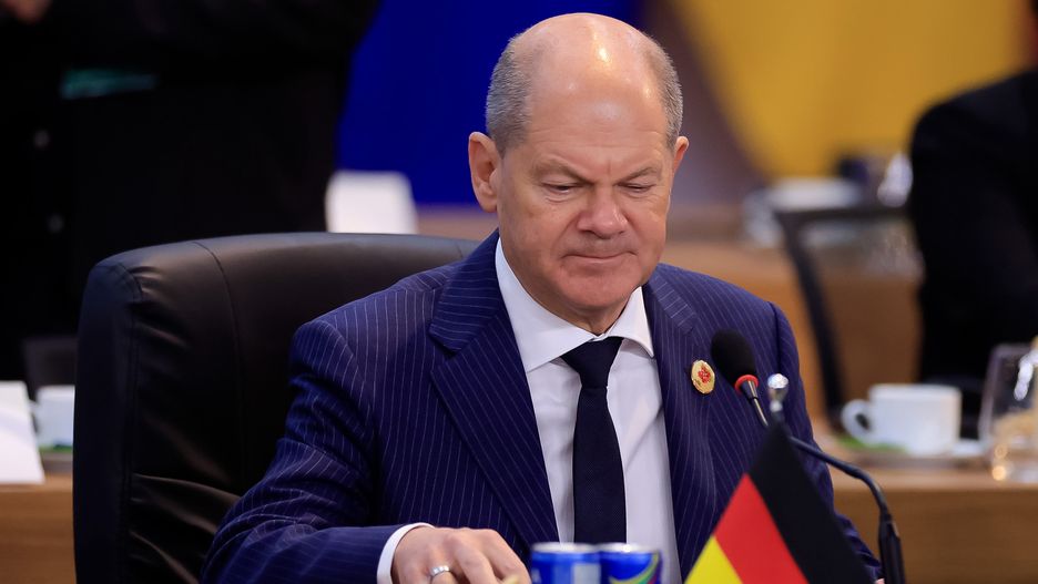 RIO DE JANEIRO, BRAZIL - NOVEMBER 19: Olaf Scholz chancellor of Germany participates partcipates in a working session as part of the G20 Summit Rio de Janeiro 2024on November 19, 2024 in Rio de Janeiro, Brazil. The 2024 G20 Summit takes place in Brazil for the first time. The event gathers leaders of the most important economies. Starvation, sustainable development and social inclusion are some of the issues to be during the summit. (Photo by Buda Mendes/Getty Images)